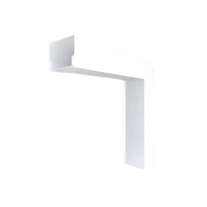 Junção Perfil Sobrepor Teto Parede 100X100Mm Branco 30022 Garbo Usina Design