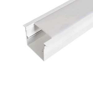 Perfil Embutir Para Fita Led 3000Mm Branco 30070/300 Nazca Usina Design
