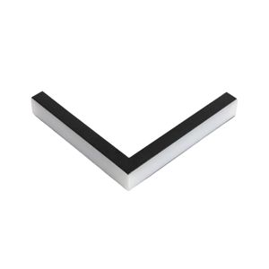 Junção Perfil Sobrepor Teto/Teto 100X100Mm Branco 30656 Tenue Usina Design