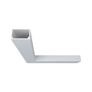 Junção Perfil Sobrepor Teto/Teto 100X100Mm Branco 30691 Polo Usina Design