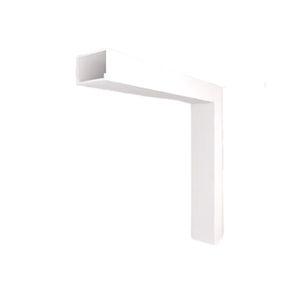 Junção Perfil Sobrepor Teto Parede 100X100Mm Branco 30762 Wood Usina Design