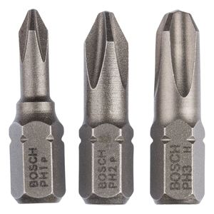 Jogo De Pontas Para Parafusar Cruz 25 Mm 3 Peças Extra Hard Bosch