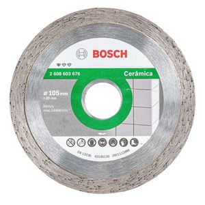 Disco Diamantado Liso 105 Mm Cerâmica Bosch
