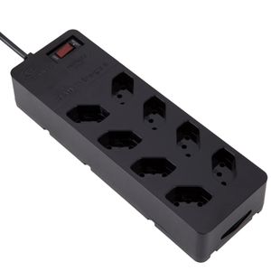 Régua Dps 8T 2P+T Lcf 10A Energia Preto Clamper