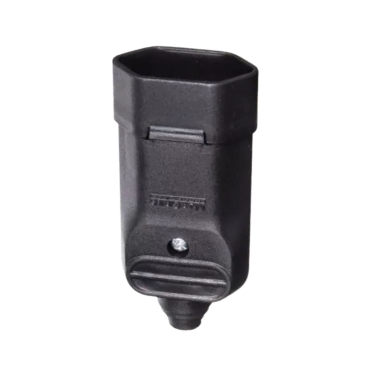 Plug 2P+T 10A-250V Pb Fêmea Preto Com Prensa 18320 Margirius | ANDRA
