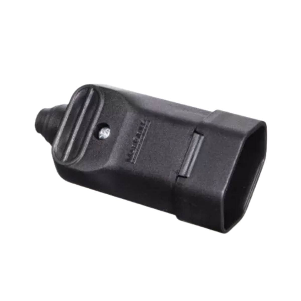 Plug 2P+T 10A-250V Pb Fêmea Preto Com Prensa 18320 Margirius | ANDRA