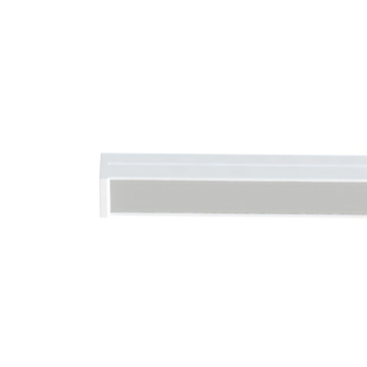 Perfil de Embutir para Fita Led 2 Metros Branco AY303266 Fit Ayla