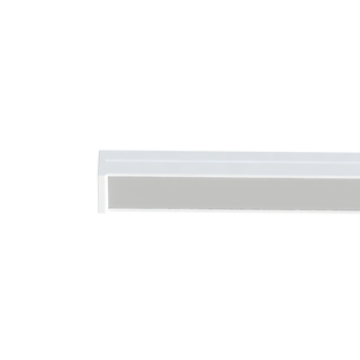 Perfil de Embutir para Fita Led 3 Metros Branco AY303270 Fit Ayla