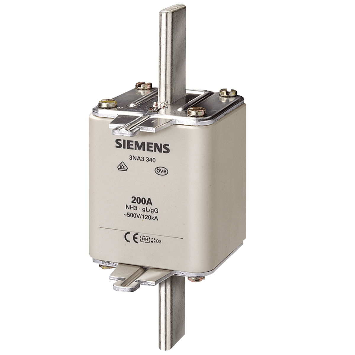 Fusível NH 03 630A 500V Retardado 3NA3372 Siemens | ANDRA