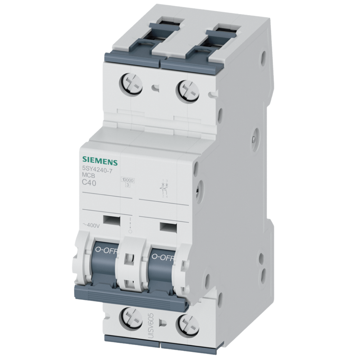 Disjuntor 2P 40A Curva C 10KA 220V 5SY4240-7 Siemens