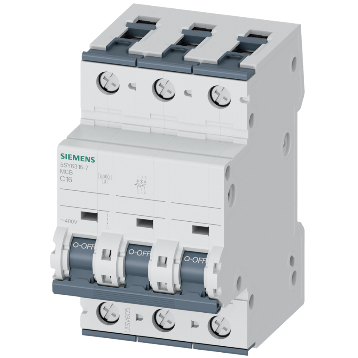 DISJUNTOR TRIPOLAR CURVA C 16A 6KA 400V