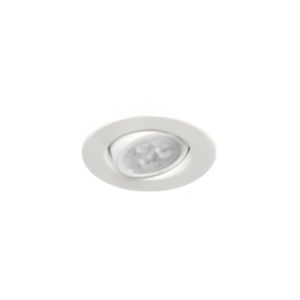 Luminária de Embutir Redonda Para 1 Mini Dicróica GU10 Branco RIE1012BFM Nuru Revoluz