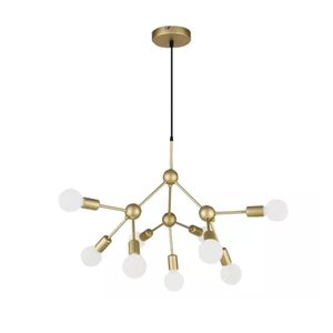 Pendente Para E-27 Metal Dourado QPD13229DO Cluster Studioluce