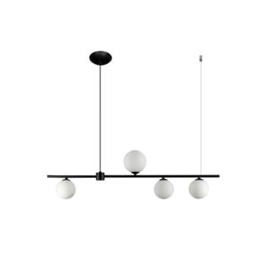 Pendente Para 4 G9 Metal/Vidro Orbit Preto PDH1539PT Studioluce