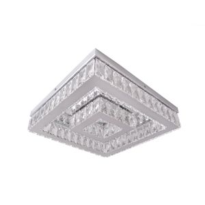 Plafon de Led Quadrado 33W 4000K Bivolt Cromado Dna