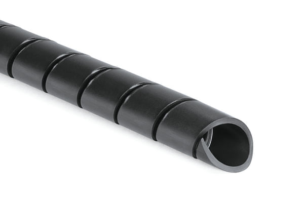 Organizador de Fios e Cabos Spiral Tube Preto Hellermanntyton 1/2" 2m
