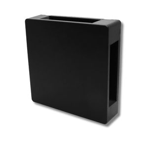 Arandela LED Quadrada 6W 3000K Preto Bivolt 36506545 4 Fachos Pix