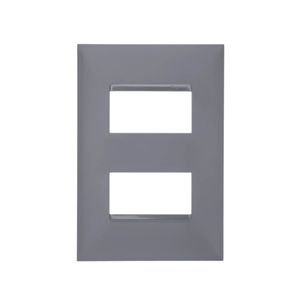 Placa 4X2 Para 2 Módulos Separados Cinza Pial Plus+