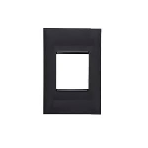 Placa 4X2 Para 2 Módulos Preto Pial Plus+