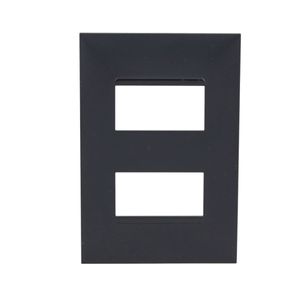 Placa 4X2 Para 2 Módulos Separados Preto Pial Plus+