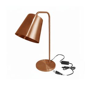 Abajur Para 1 Lâmpada E-27 Alumínio Cobre 2001-CO Ravena Ty