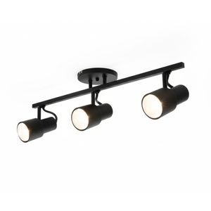 Spot de Sobrepor 3 Lâmpadas E-27 PAR20 Preto 00103TRPR Trilho Focus TY