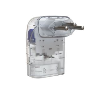 Protetor Contra Surtos Plug 127/220V 3 Pinos 10A Transparente Pocket Fit 26802 iClamper