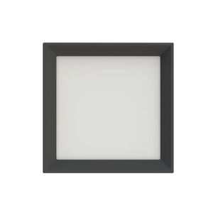 Painel LED De Sobrepor Quadrada Recuada Bivolt 20W 1220 Lúmens 22x22cm Preto Saveenergy