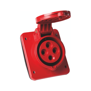 Tomada Embutida 3P+T 16A-380/440V 6H Vermelha IP44 56255/233 Tramontina