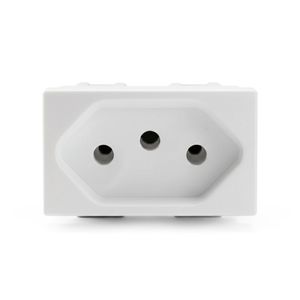 Módulo Tomada 2P+T 20A-250V Pb Branco Stella Steck