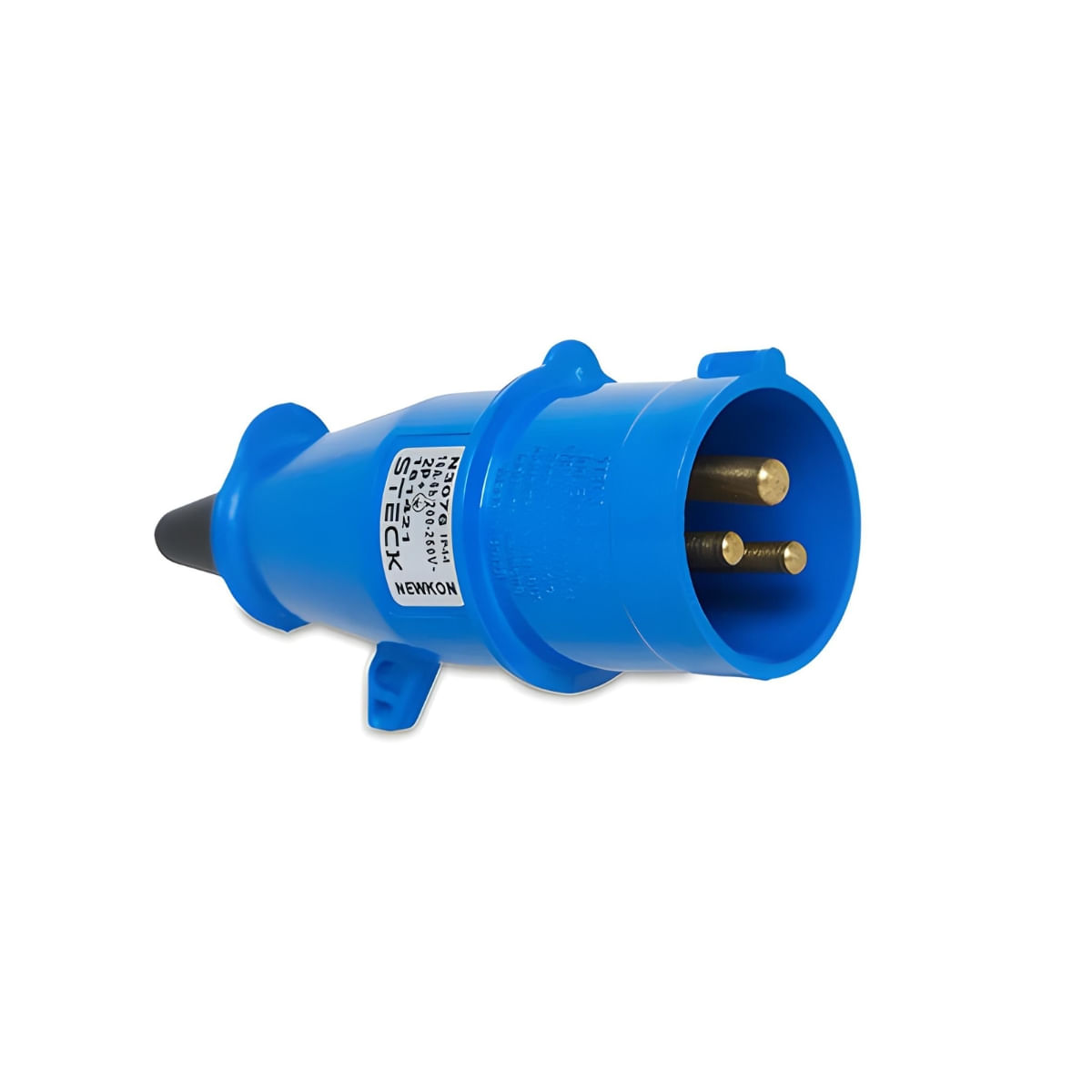 Plug 2P+T 16A 220/240V 6H Azul Newkon N3076 Steck| ANDRA