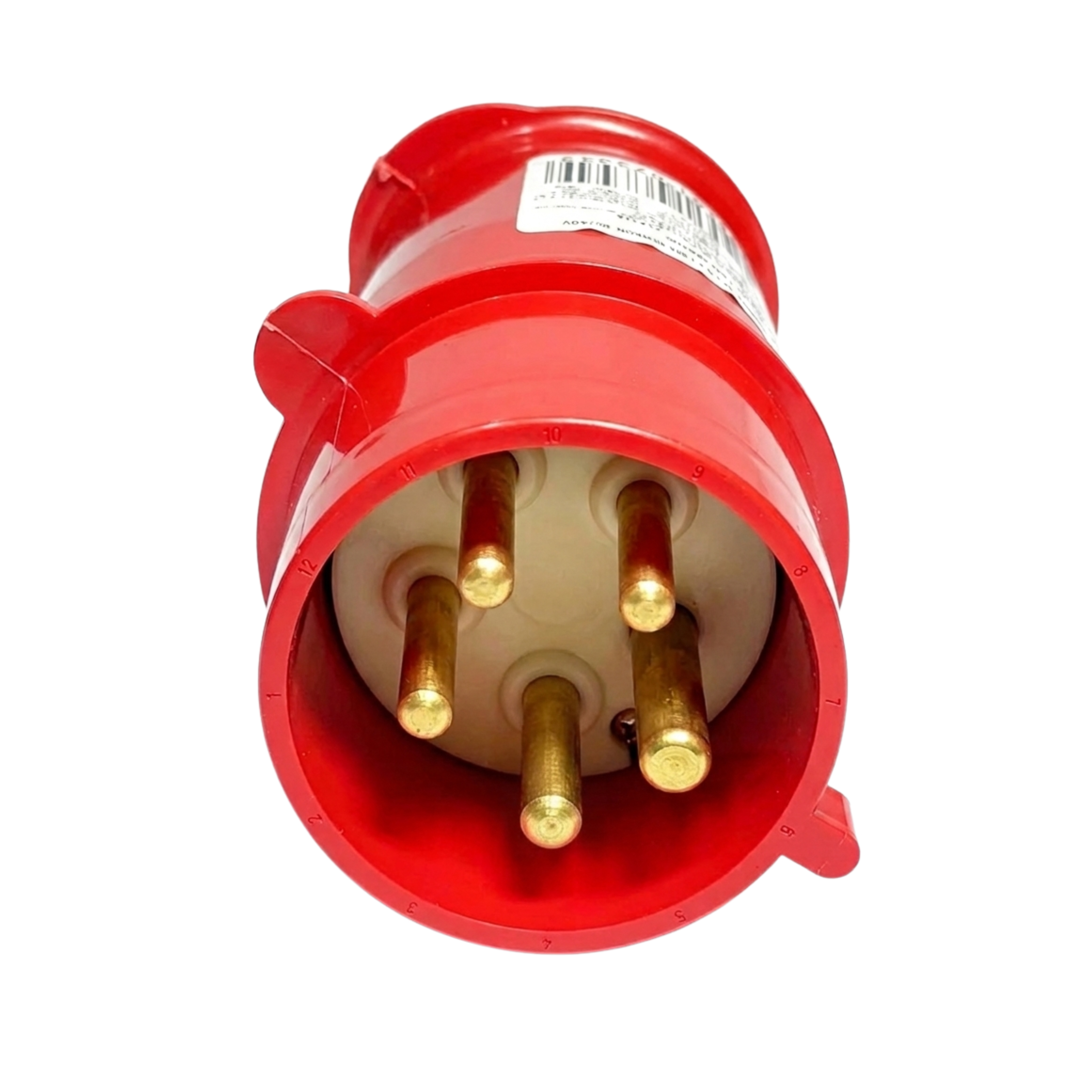 Plug 3P+T+N 32A 380/440V 6H Vermelho N5276 Newkon Steck| ANDRA