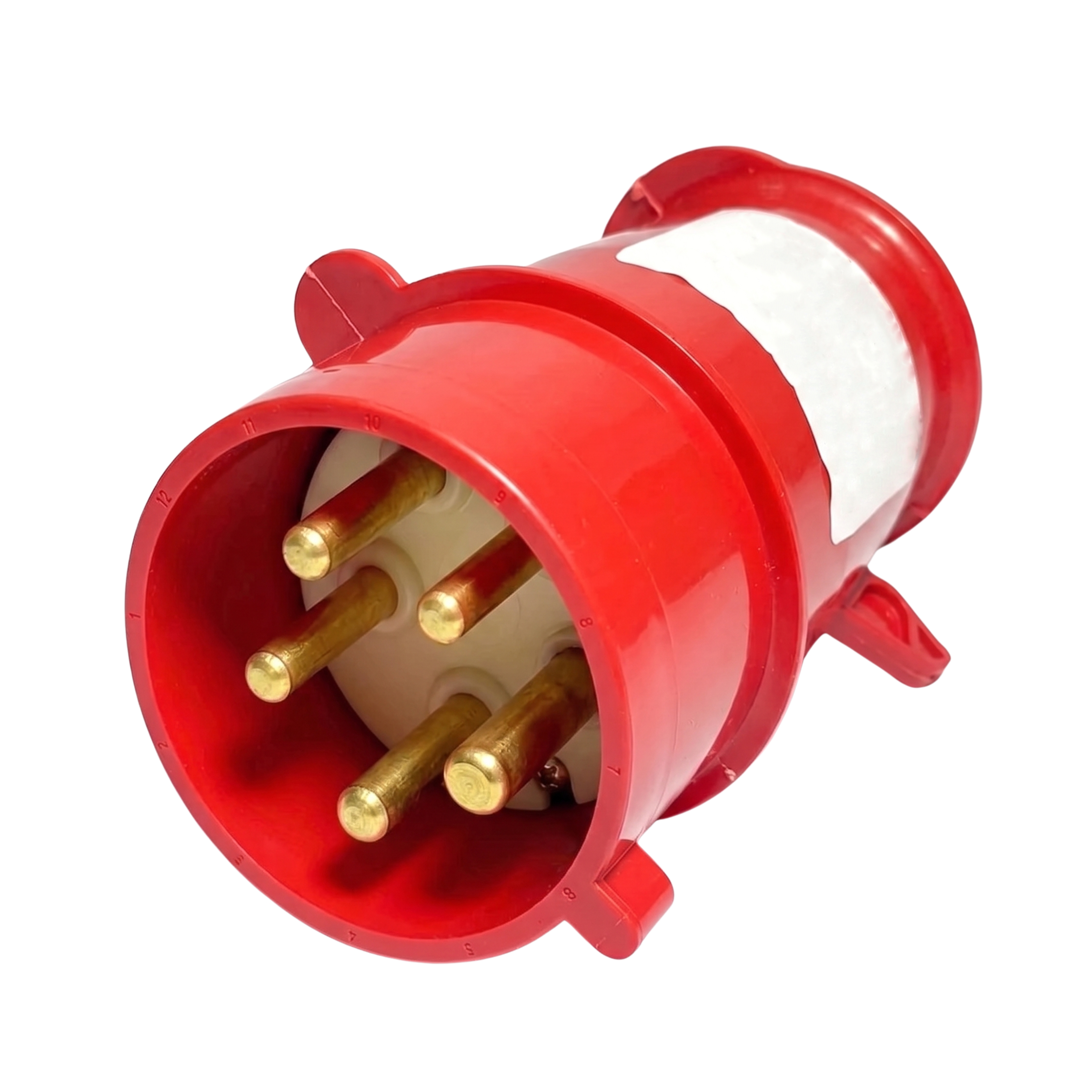 Plug 3P+T+N 32A 380/440V 6H Vermelho N5276 Newkon Steck| ANDRA