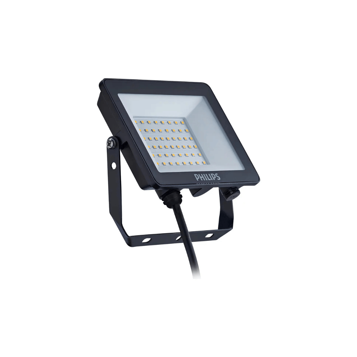 Projetor Refletor LED 50W Bivolt 3000K 4700 Lúmens Preto BVP152 LED47/WW IP65 G3 Philips